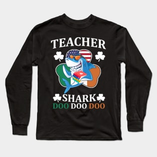 Teacher Shark Doo Doo Doo Long Sleeve T-Shirt